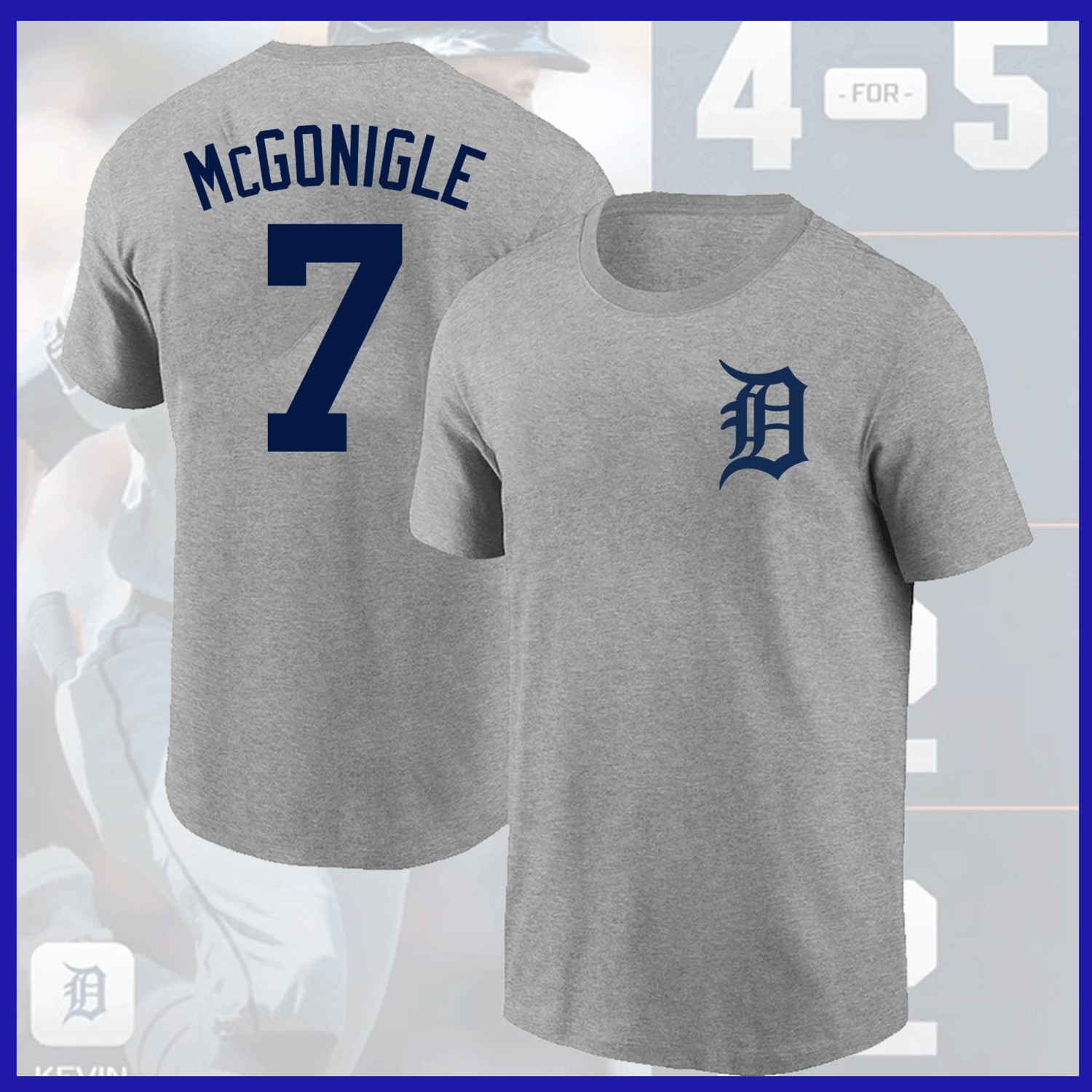 SALE OFF!!! Kevin #7 McGonigle Detr0it Ti9ers 2026 Player Name & Number for Fans gallery