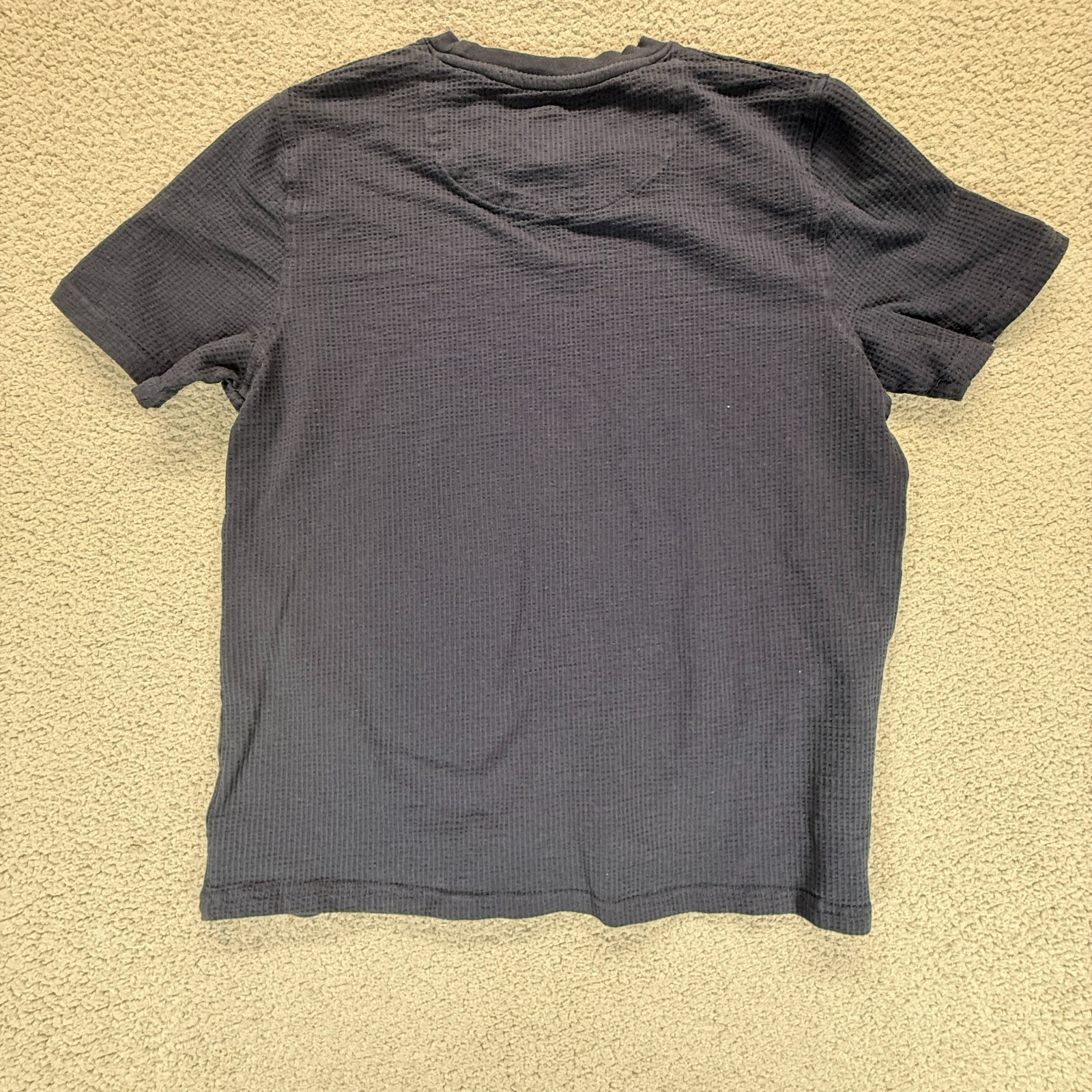 Common People Gray Mens M Thermal Waffle Knit Textured Short Sleeve TShirt gallery