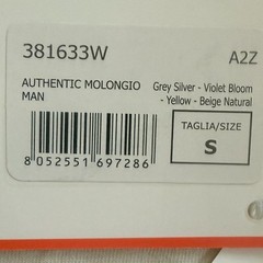 Kappa Authentic Molongio T-Shirt – Grey Silver/Violet Bloom/Yello ‘Men’s’ S-NWT
