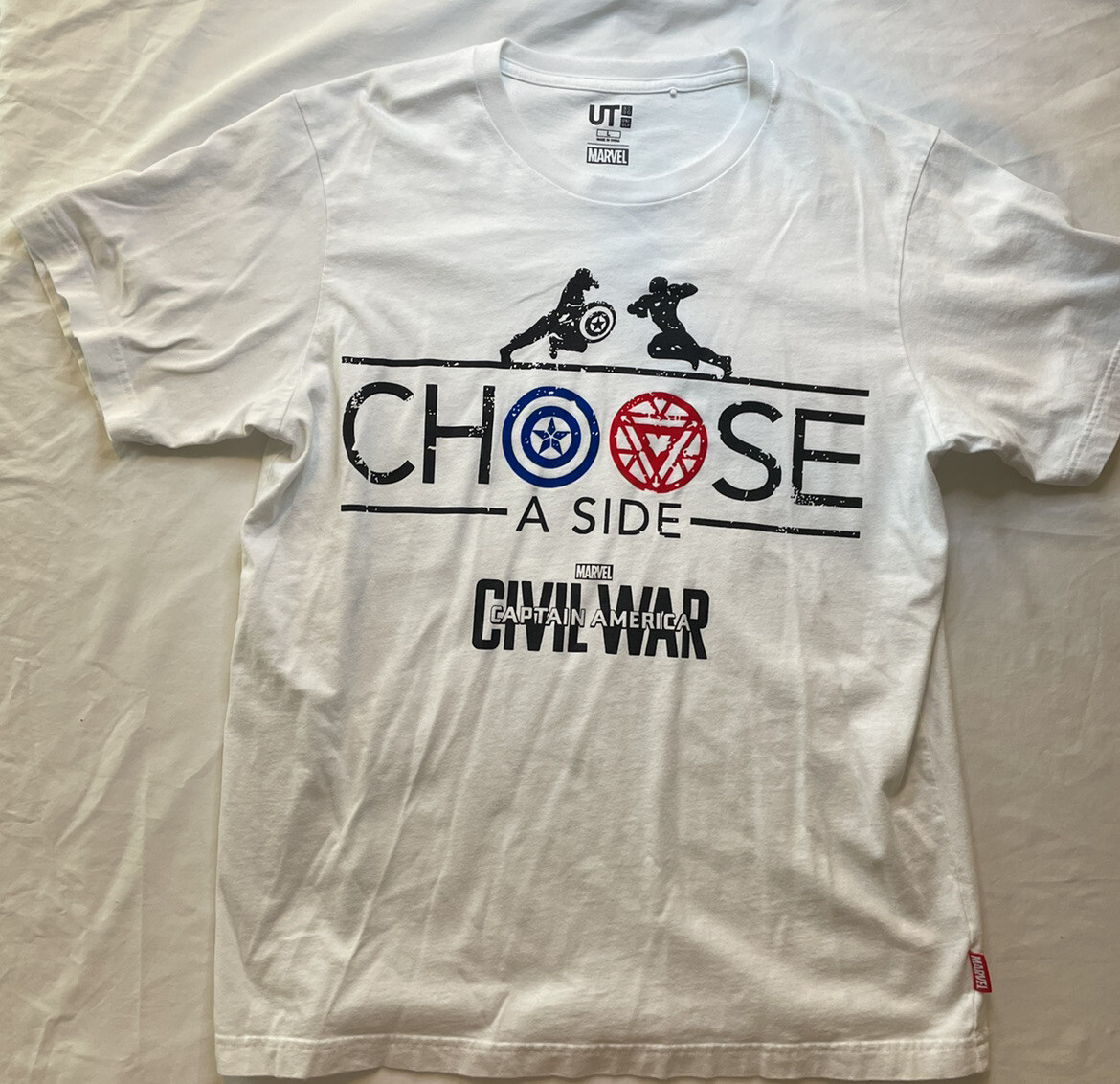 Captain America Civil War Choose A Side t shirt Size L Marvel UT gallery