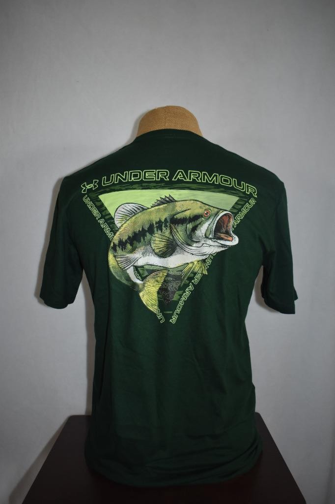 Under Armour Fish Men's T-Shirt Green Bass 6001944 301 NWT gallery