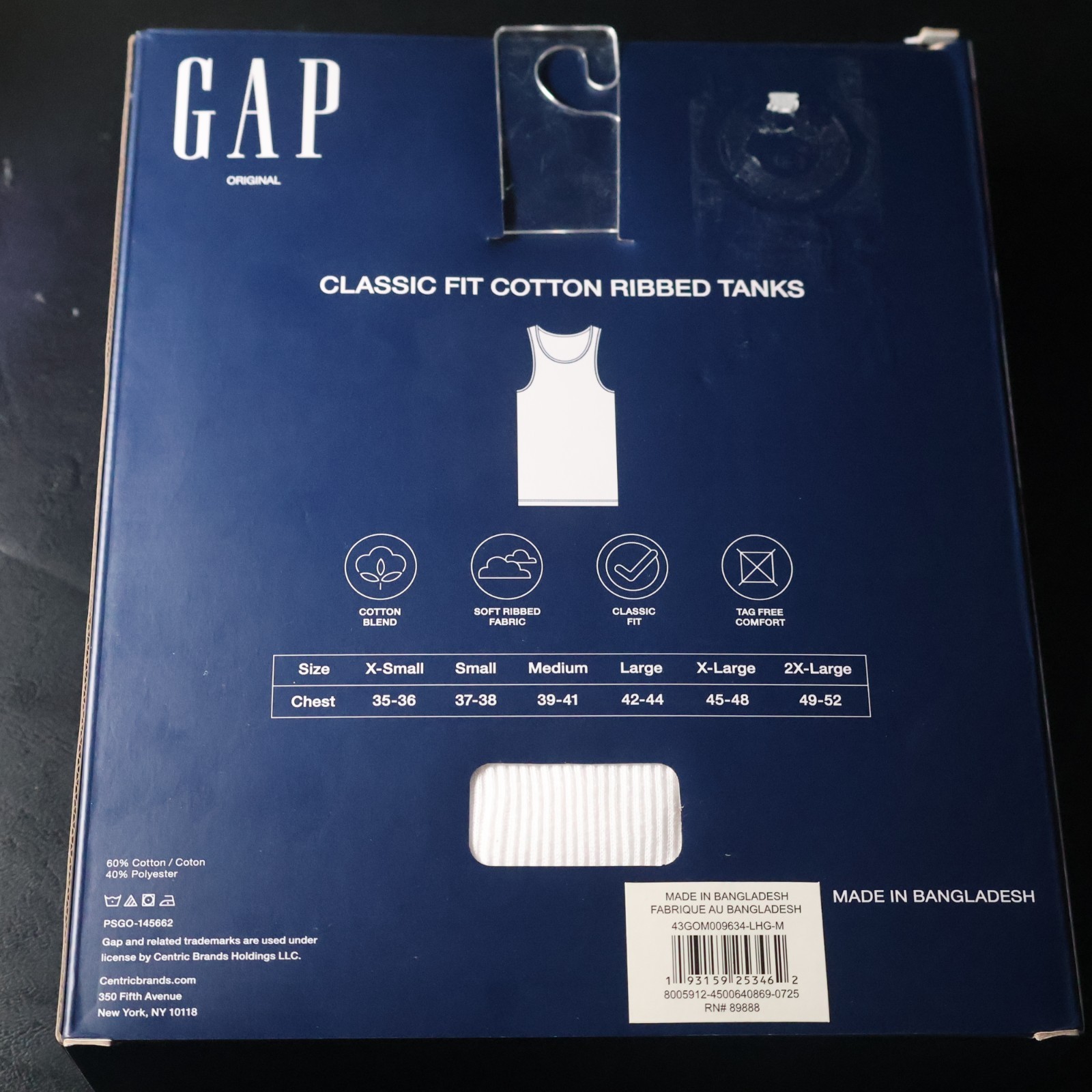 Gap 4 Pack Cotton Ribbed Tanks Shirts Classic Fit Size Medium M New gallery