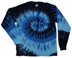 Tie Dye Long Sleeve Shirts Psychedelic Kids & Adult 100% Cotton Colortone