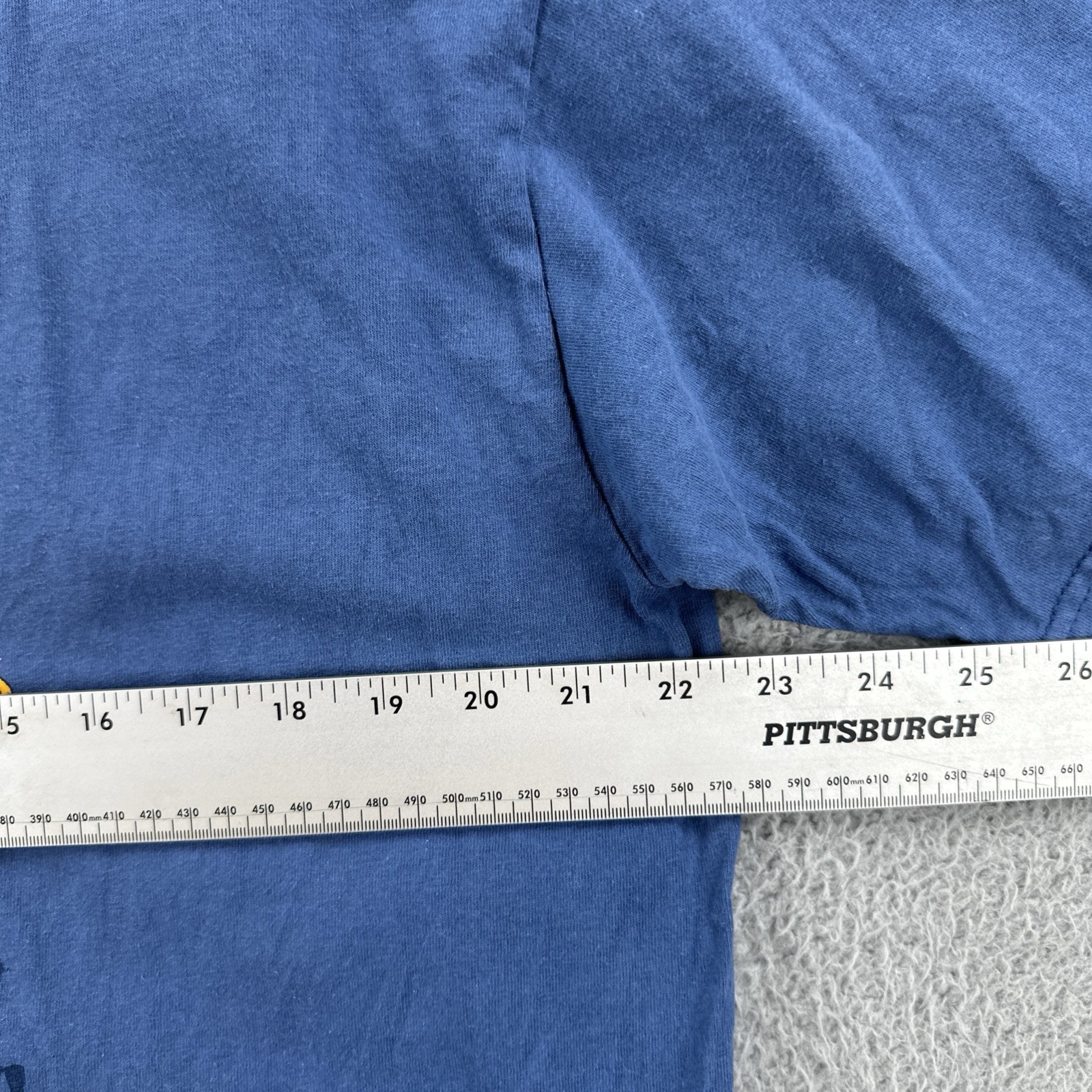 Vintage Lee Sport 90s XL Blue T Shirt Made In USA Fisherman’s Heart Through Fly gallery