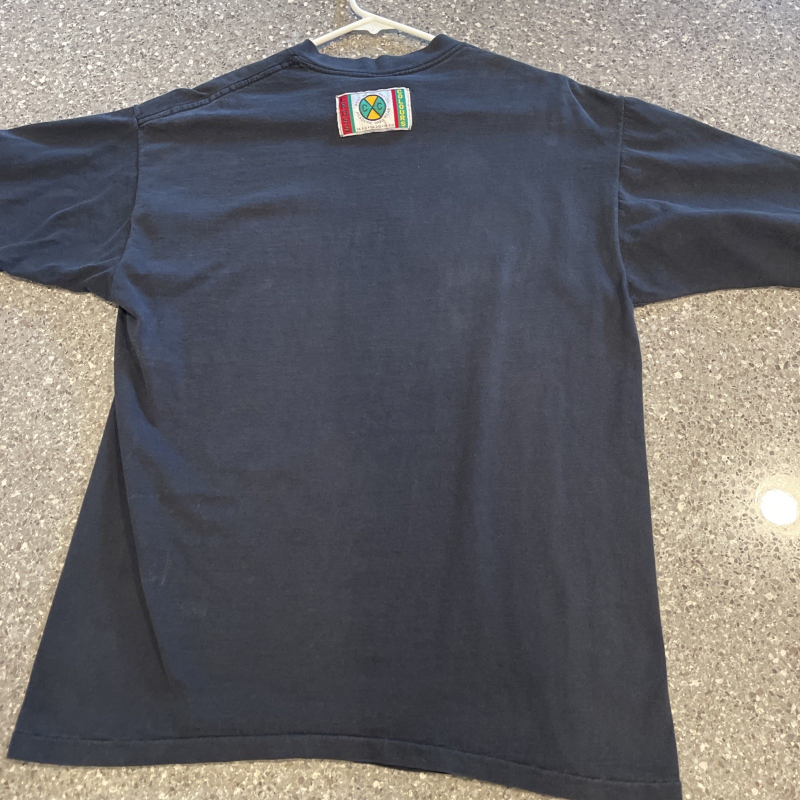 Vintage Cross Colours Shirt 90's Single Stitch Black T-shirt Size M/L *See Pics* gallery