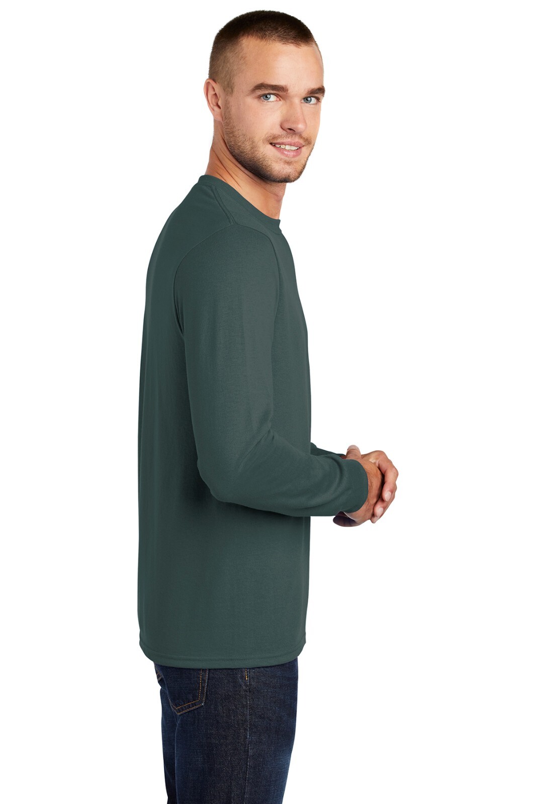 Port & Company PC55LST Mens Big & Tall Long Sleeve Core Blend Crew Neck T-Shirt gallery