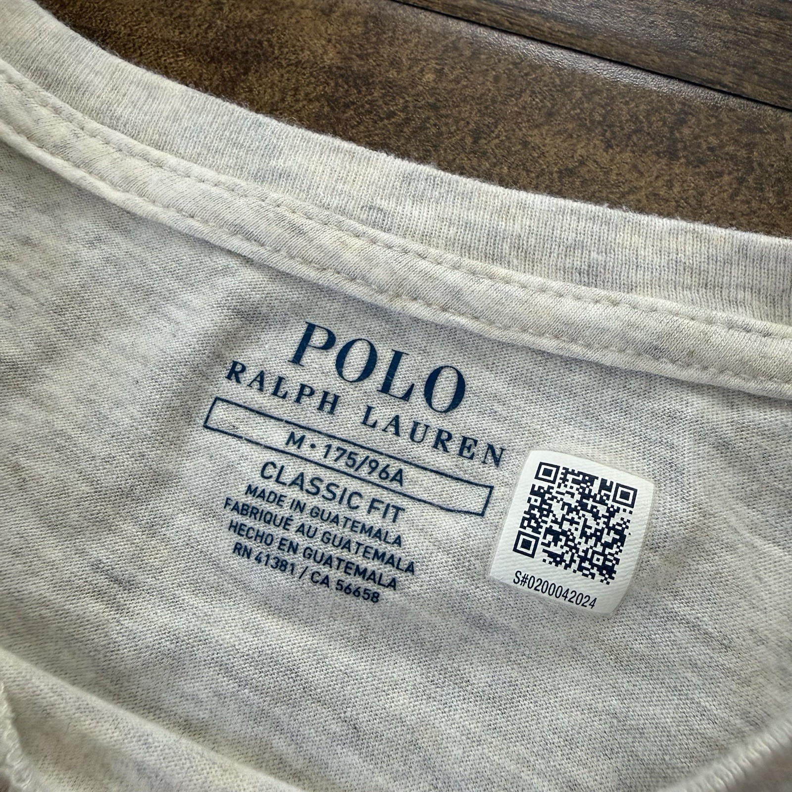 Polo Ralph Lauren Classic Fit Beige Embroidered Logo Crew Neck T-Shirt Mens M gallery