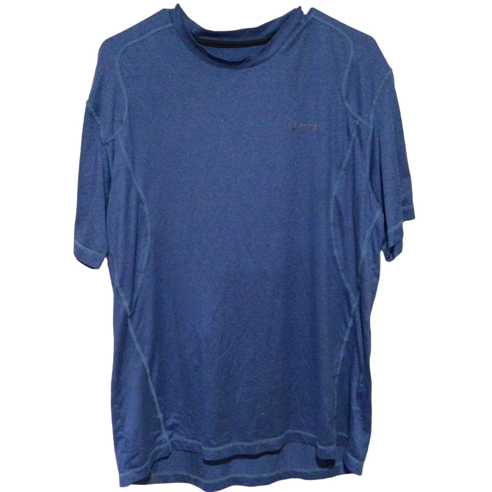 Asics Men’s Blue Short Sleeve Athletic T-Shirt Sz XL Lightweight See Description