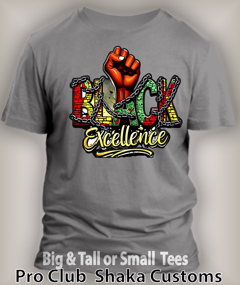Black Excellence Mens Tee Shirt Graphic Big Tall Sm Black History Junteenth T gallery