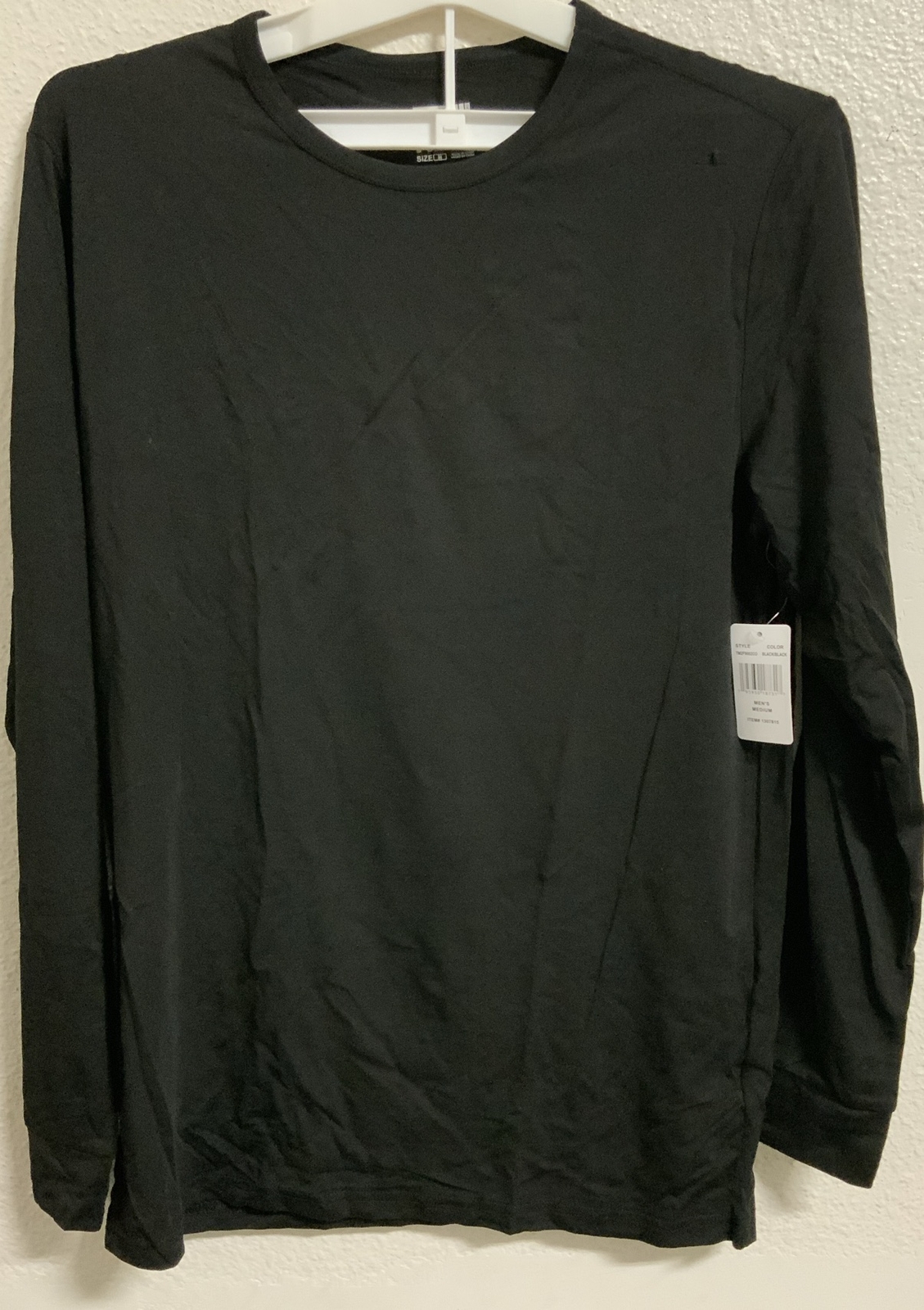 ⚡️32 Degrees Heat Men’s Long Sleeve Crew Neck T-Shirt Black (Medium)