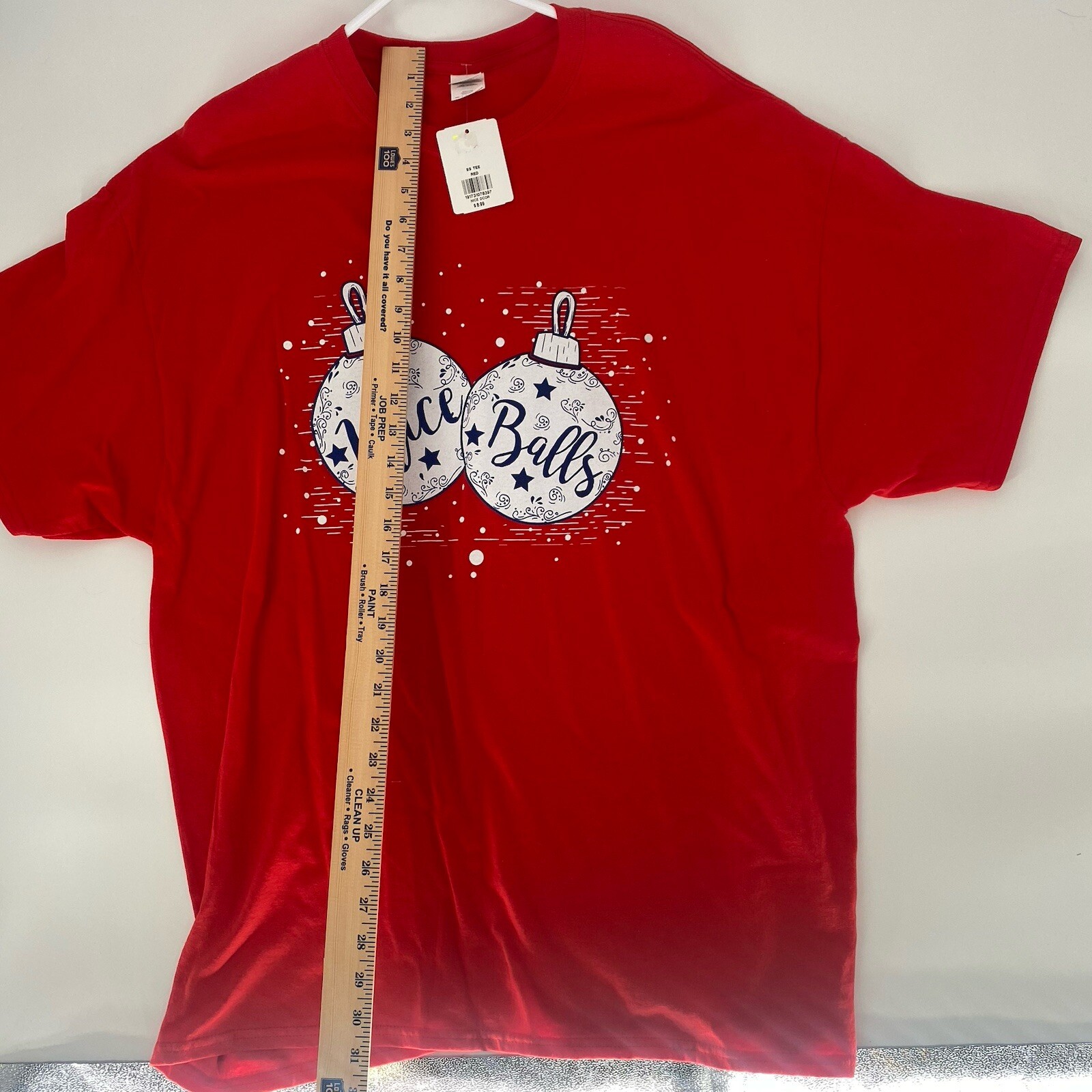Holiday Ornaments Nice Balls Classic Unisex Crewneck T-shirt Red Size 2XL gallery