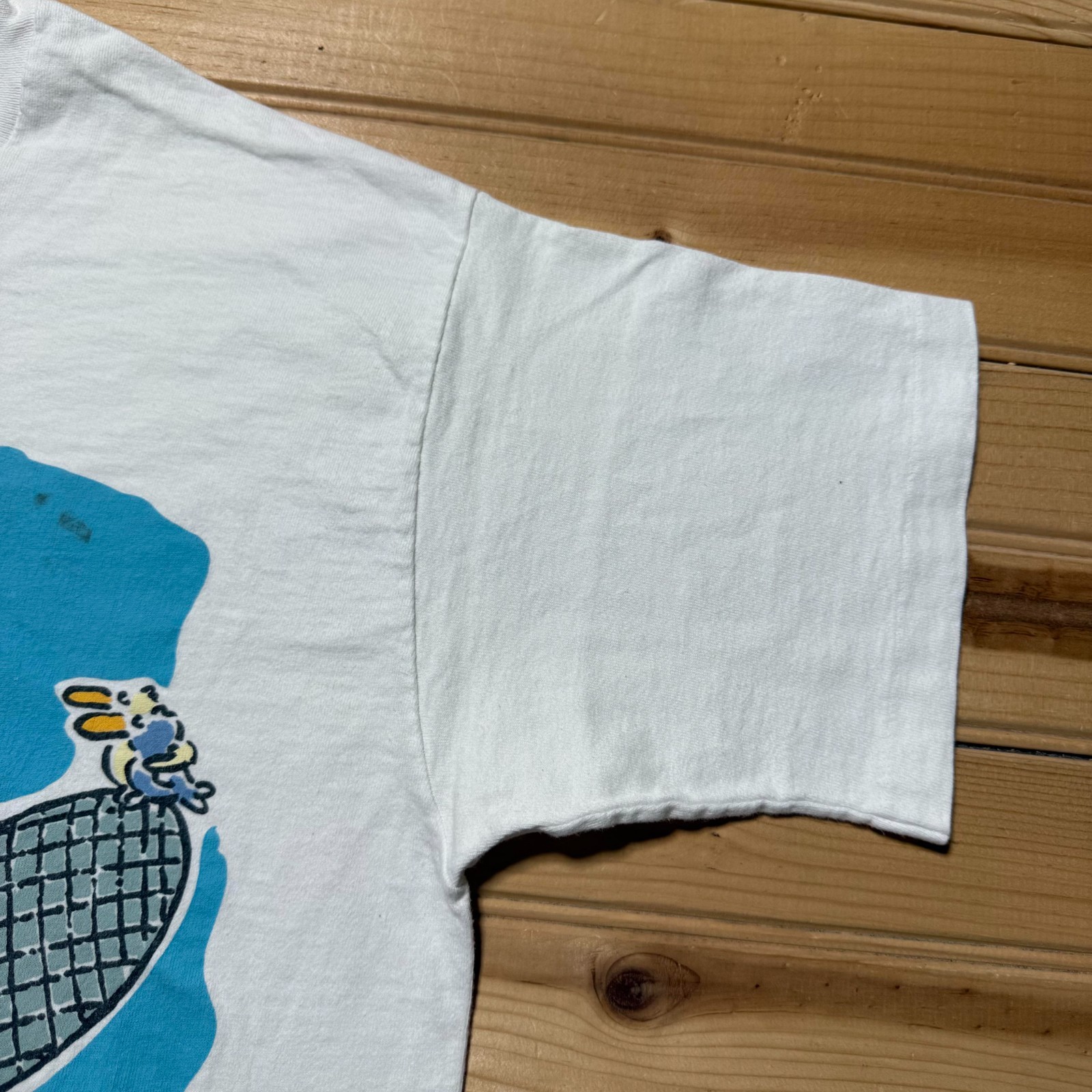 Vintage 80s 90s Toronto Beaver Paddling Cartoon Graphic Art T-Shirt - Size Large gallery