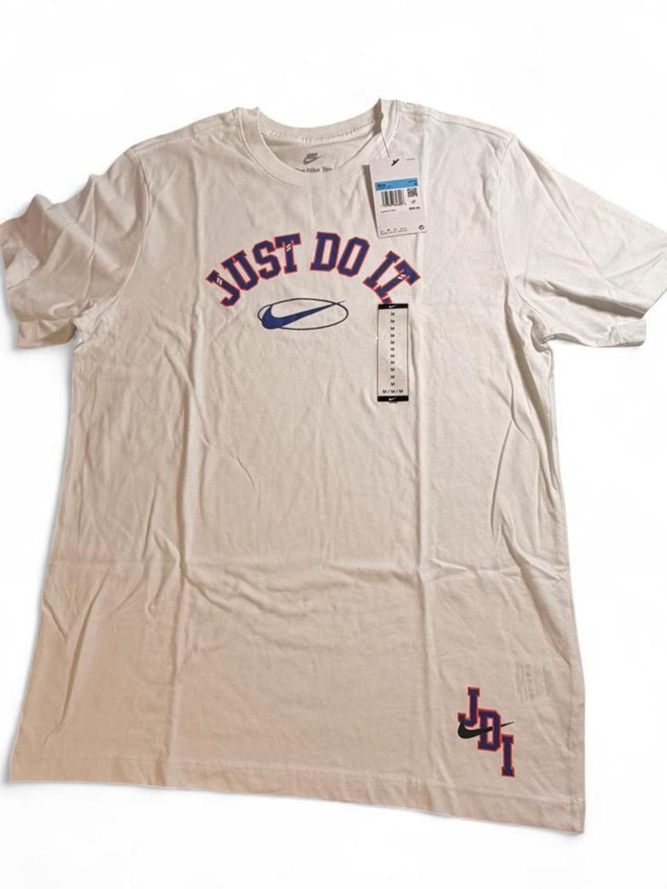 Nike The Nike Tee White Graphic Logo Crew Neck Short Sleeve T-Shirt Men's M gallery