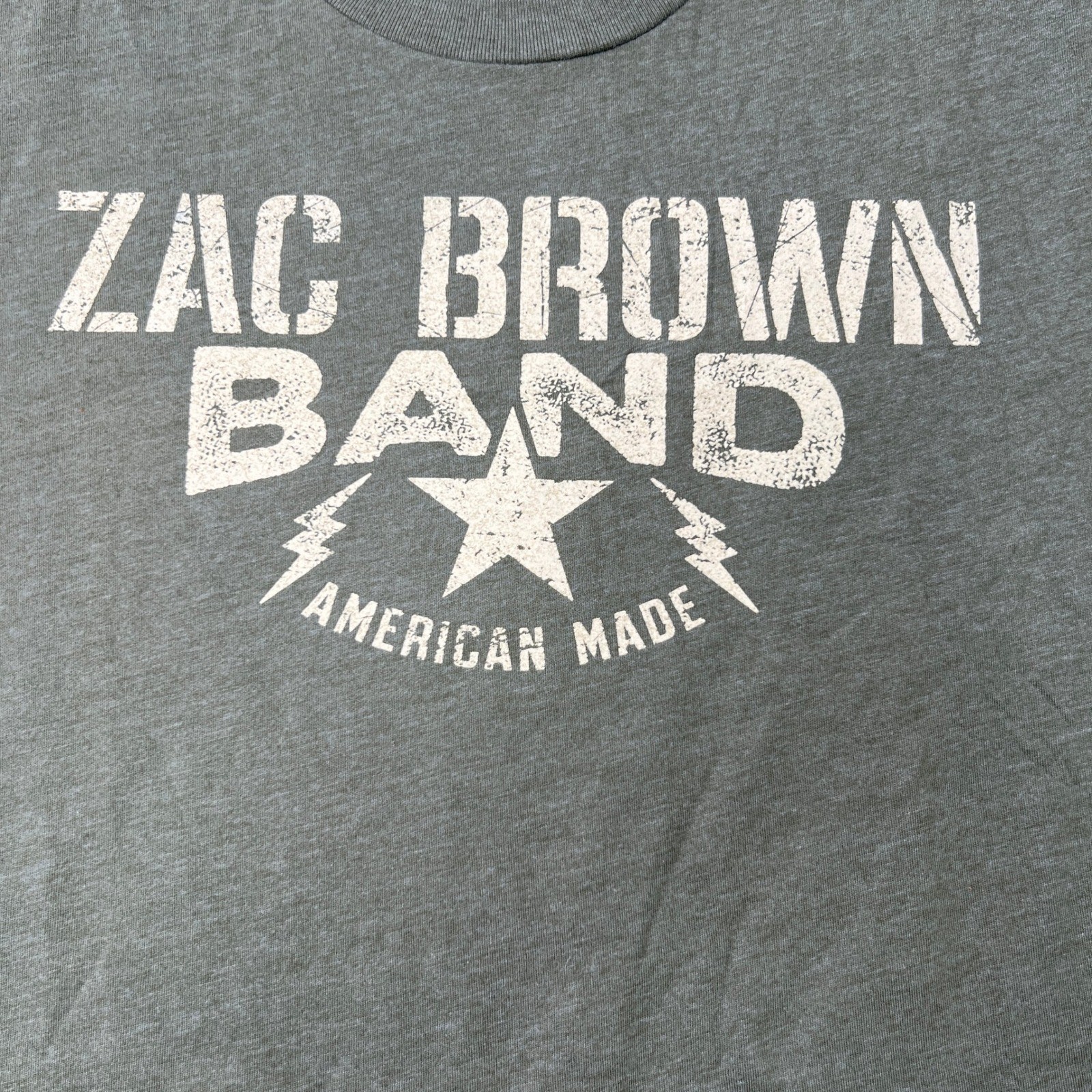 Zac Brown Band Jekyll + Hyde 2015 Tour T-Shirt Medium Olive Country Music Tee gallery