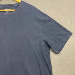 Duluth Trading Co. Longtail T Relaxed Fit Cotton Tee Shirt Navy L