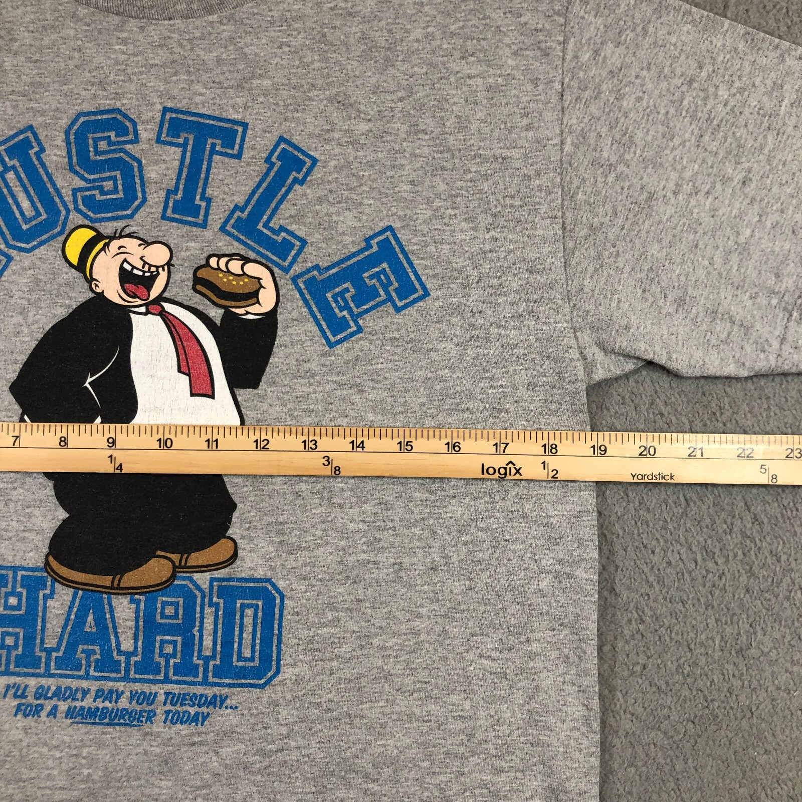 DGK x POPEYE T Shirt Mens M Gray Hustle Hard gallery