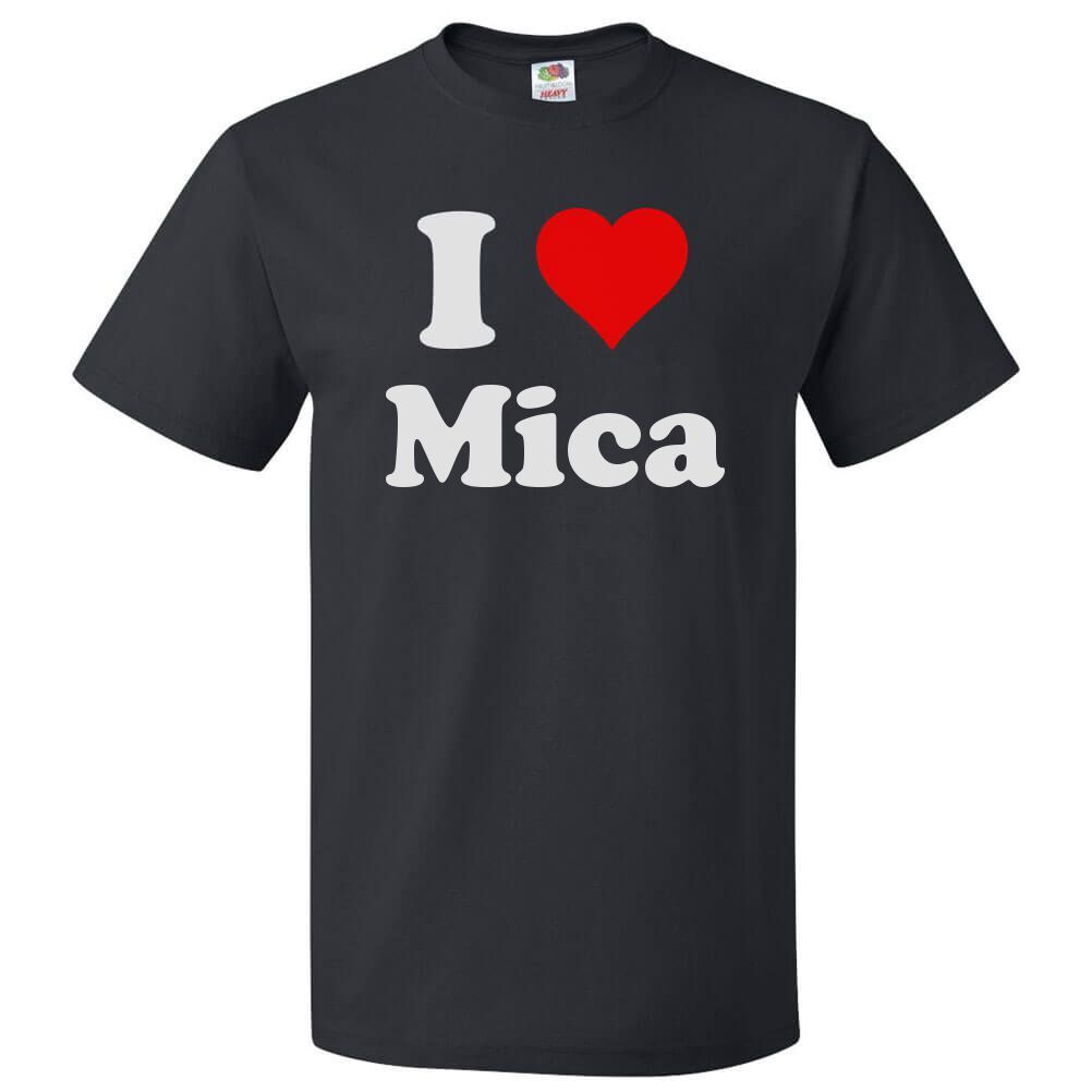 I Love Mica T shirt I Heart Mica Tee gallery