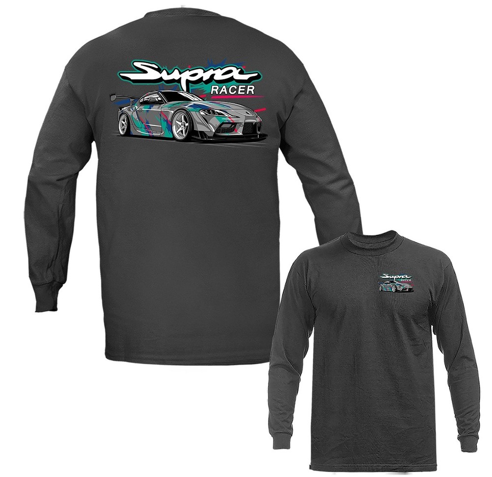 Supra Racer Imported Tuned Custom JDM Sports Car Long Sleeve T-shirt