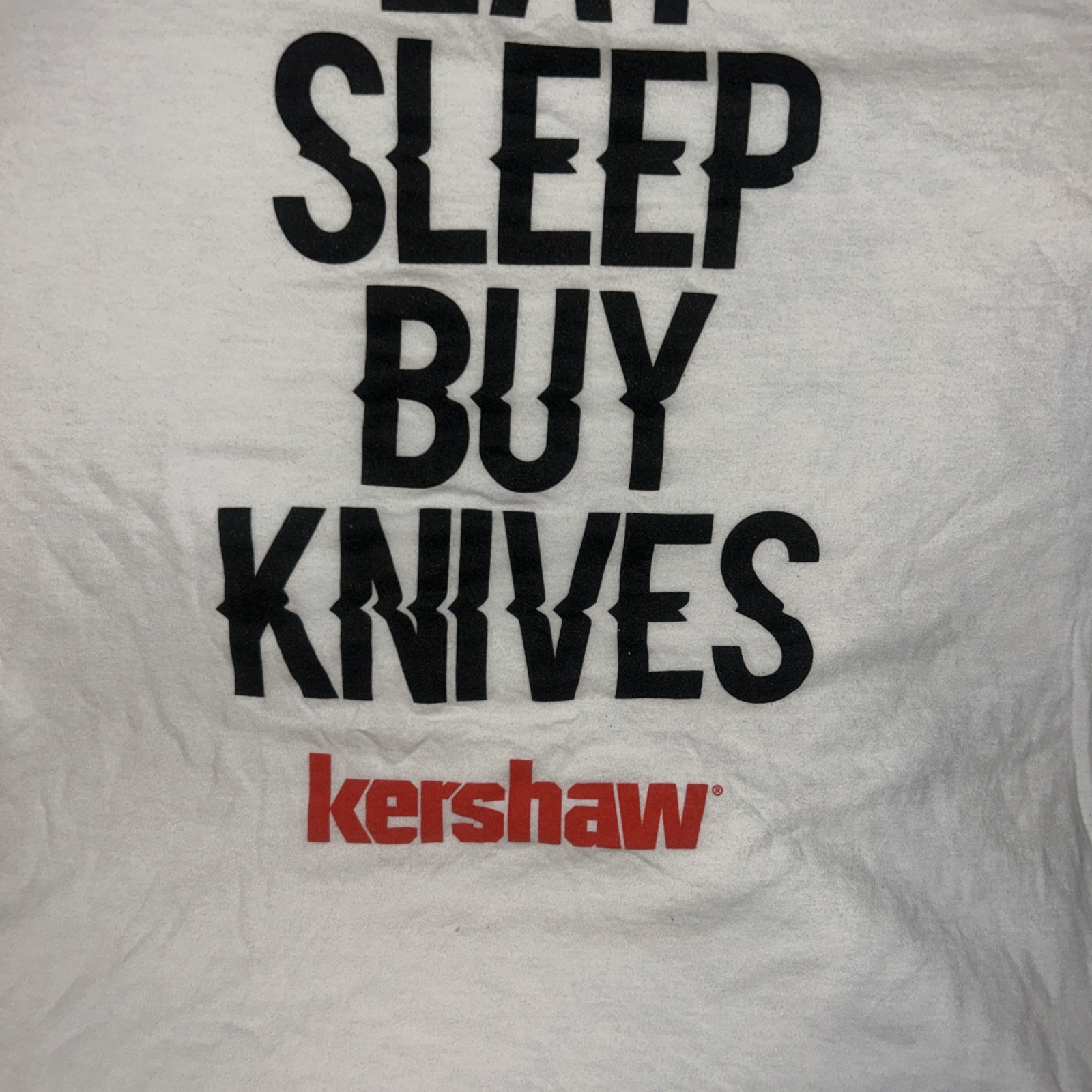 Kershaw Eat Sleep Buy Knives T-Shirt M Semi-Fitted Styling For Comfort Cotton gallery