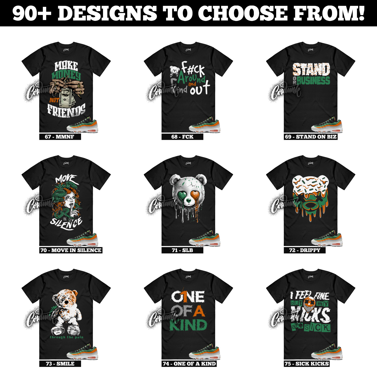 Air Max 95 Yardrunners Famu Orange Horizon Hurricane Green Miami Sneaker T Shirt gallery