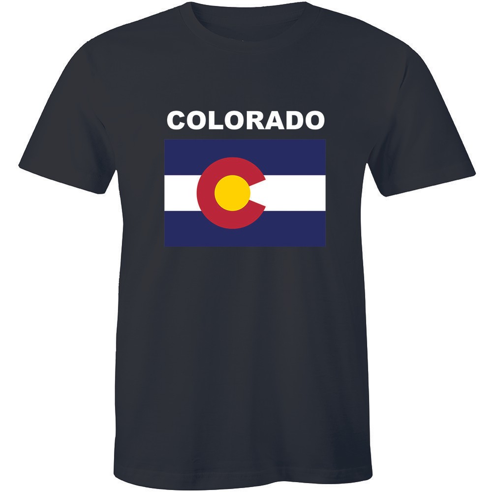 Half It Men’s Colorado Flag Shirt State Denver Men’s T-shirt Tee