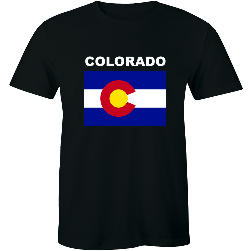 Half It Men’s Colorado Flag Shirt State Denver Men’s T-shirt Tee