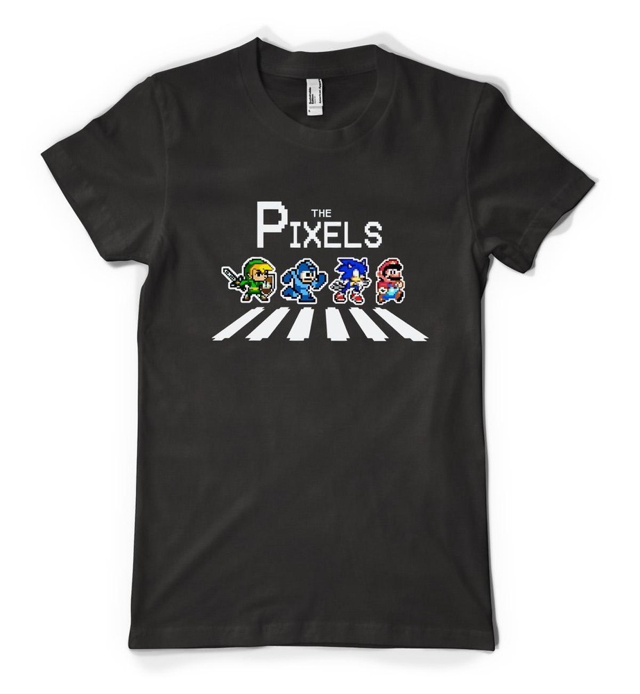 The Pixels Gaming Abbey Road Crossing Platform Personalised Unisex Adult T Shirt