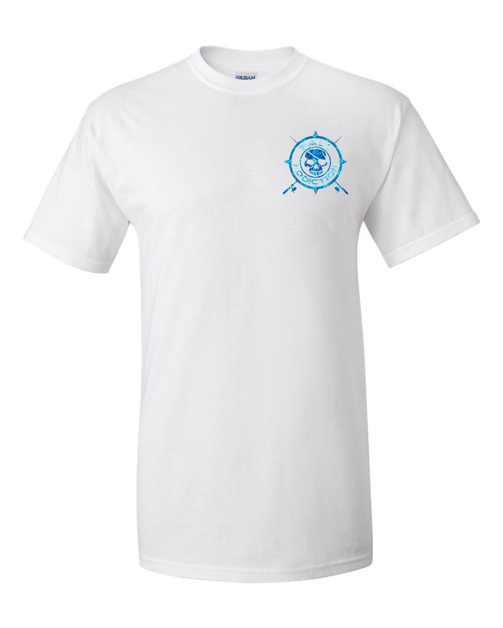 Salt Addiction Nautical compass Logo Fishing Short Sleeve T Shirt Ocean gallery
