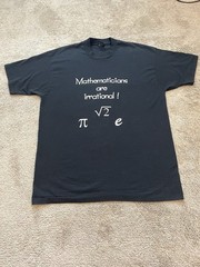Vintage Screen Stars Best Math Funny Graphic T-Shirt Size XL Made In USA 90s