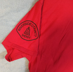 Riverside County Sheriff’s Department Dive Team T-Shirt Red Hanes Beefy-T Size L