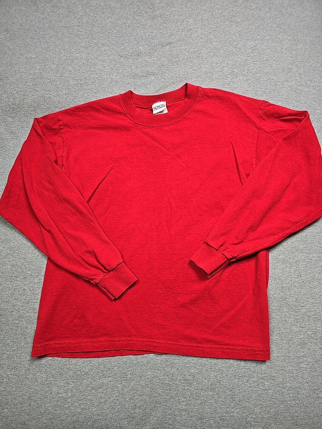 Vintage Honors Shirt Mens Extra Large Red Long Sleeve T Shirt See Measurements gallery
