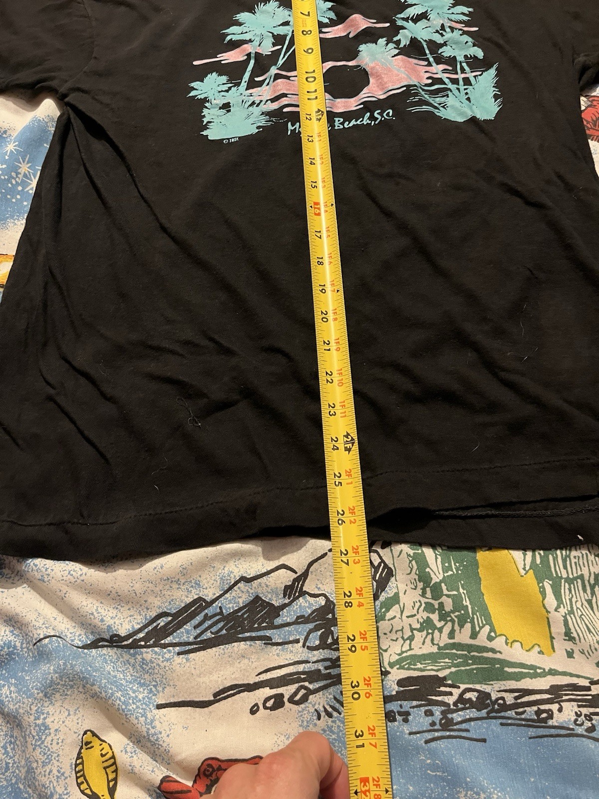 VTG 80s Myrtle Beach T-shirt XL Palm Trees Design 90’ Single Stitch USA Tourist gallery