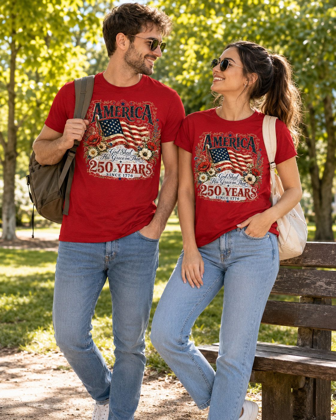 250th Anniversary Shirt God Shed His Grace on Thee Tee gallery