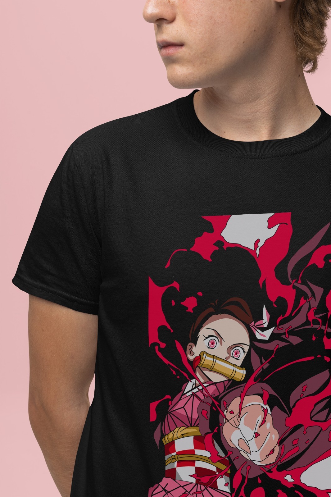 Demon Slayer Shirt Nezuko Tshirt Tanjiro T-Shirt Muzan Doma Tee Inosuke Zenitsu gallery