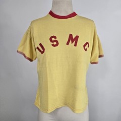 True Vintage 50s 60s Durene USMC Jersey Military Nylon Blend Light Distress Sz M