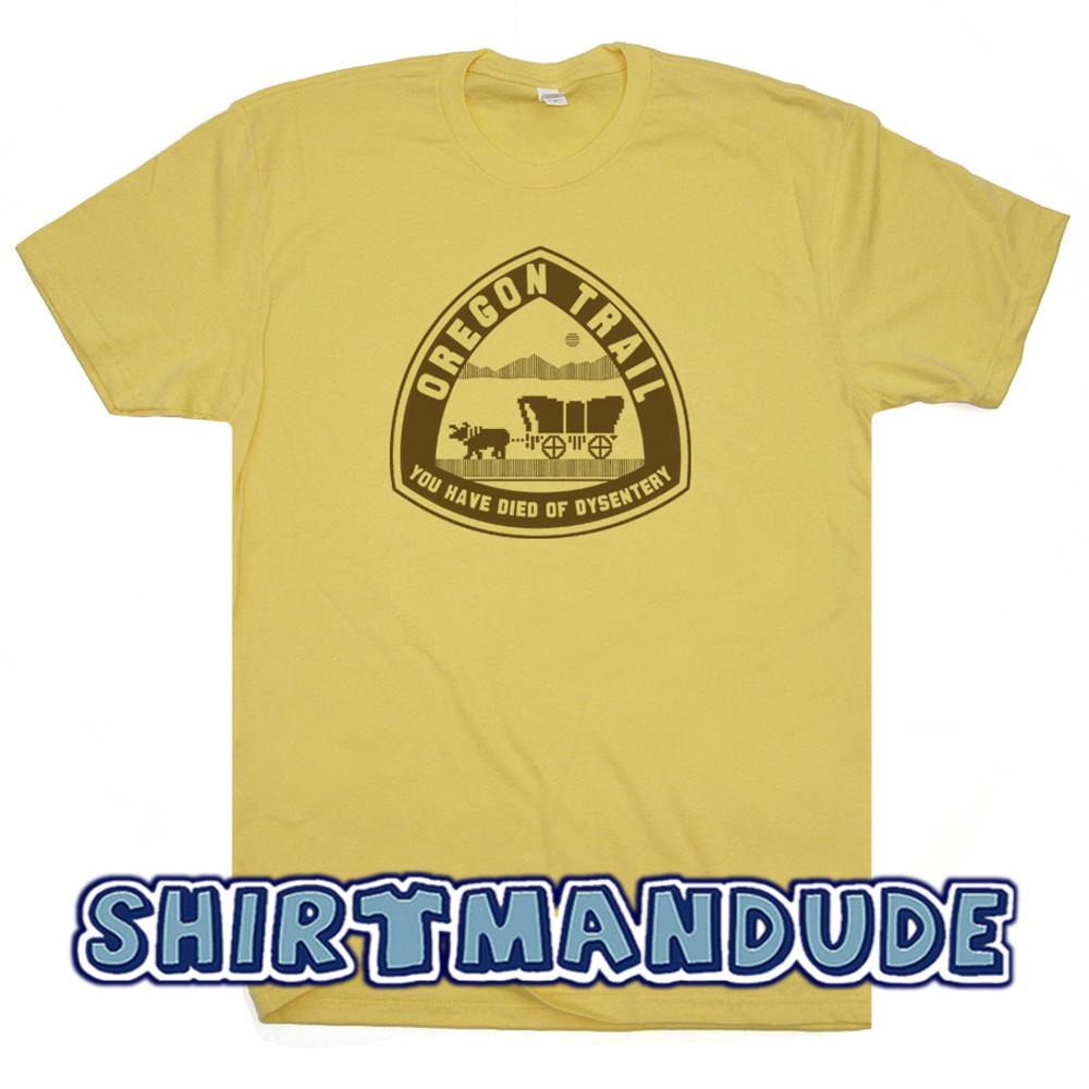 Oregon Trail T Shirt You Have Died of Dysentery Tee Retro Computer Vintage Gamer gallery