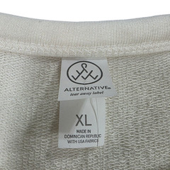 Alternative Mens Pullover Shirt White XL Crew Neck Knitted South Dakota Graphic