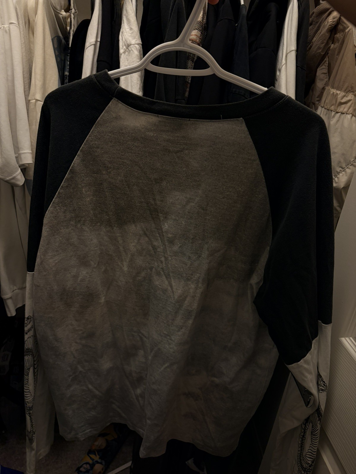 Rhude Raglan Long Sleeve T Shirt W/ Set In Sleeves gallery