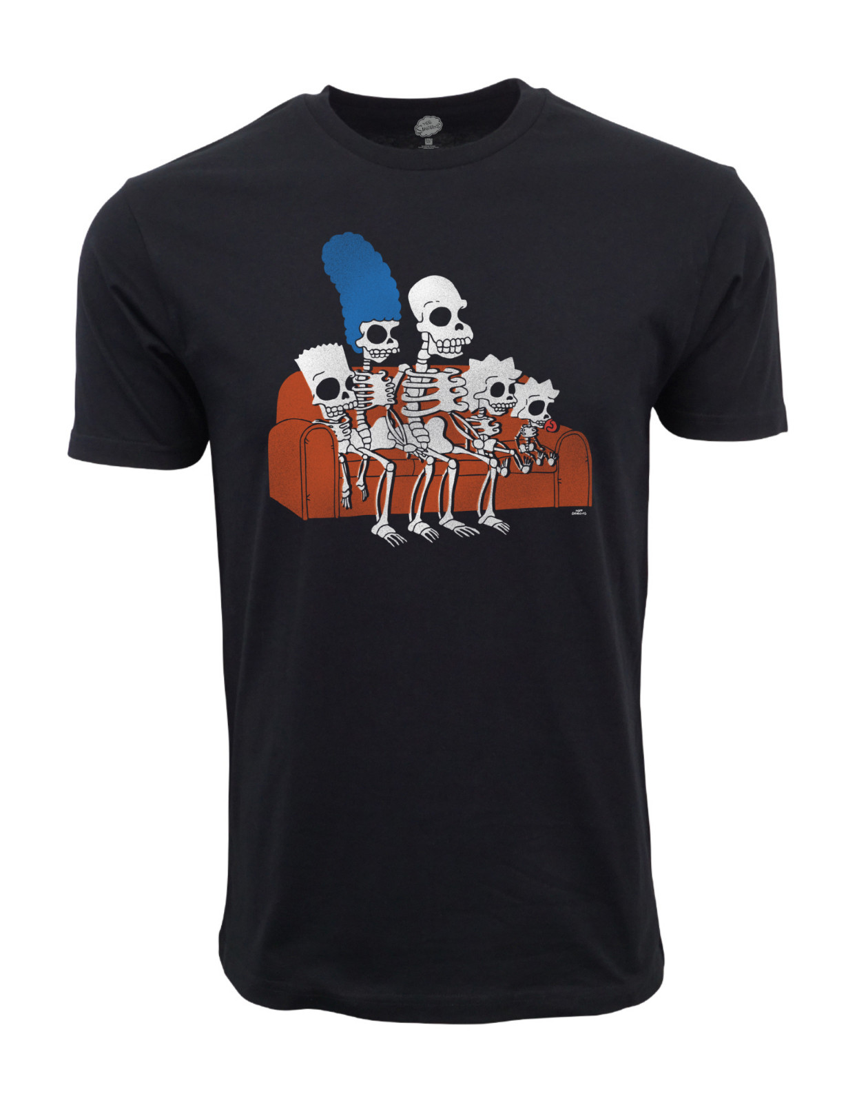 THE SIMPSONS SKELLY FAMILY T SHIRT
