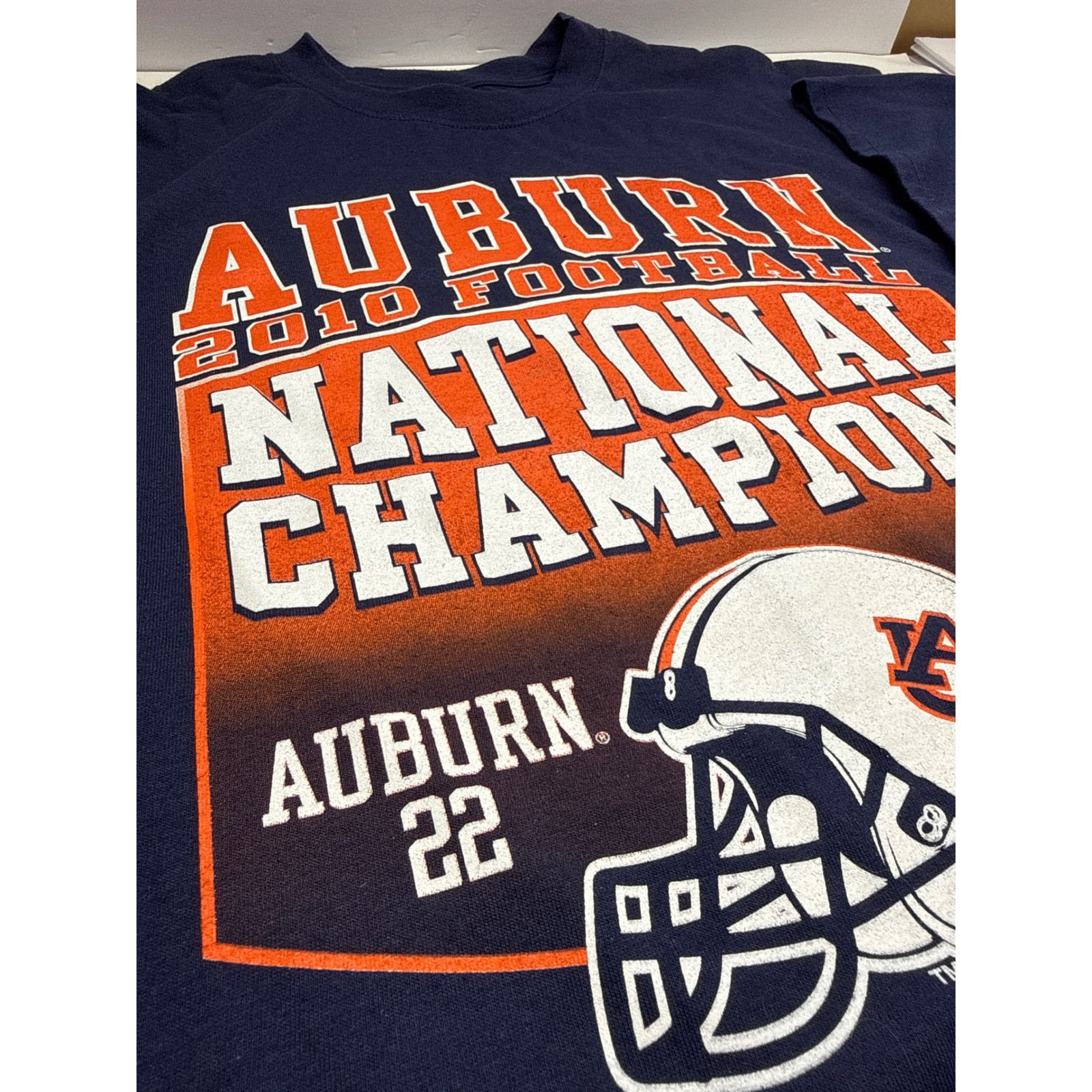 Soffe Mens Auburn 2010 Football National Champions T-Shirt Navy Blue XL gallery