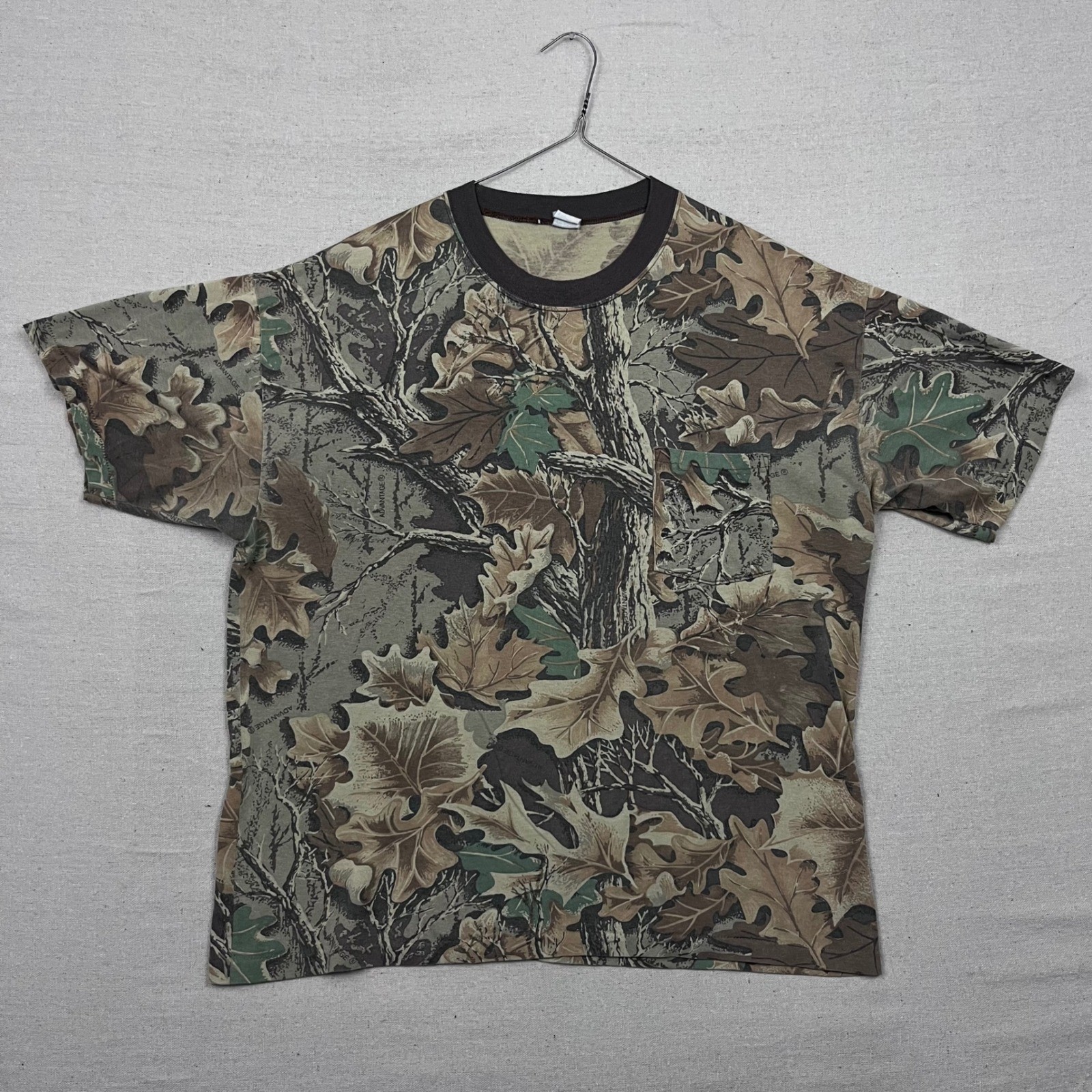 Vintage Advantage Camo Short Sleeve T Shirt Streetwear Cotton Single Stitch gallery