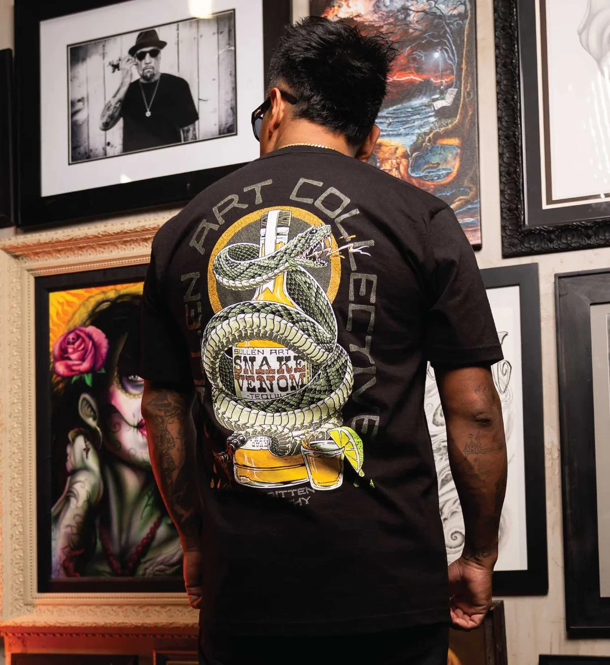 Sullen Art Collective True Artist Pin Up Tattoo Men's Standard Tee SNAKE VENOM gallery