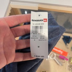 Quicksilver Tee Blue Medium