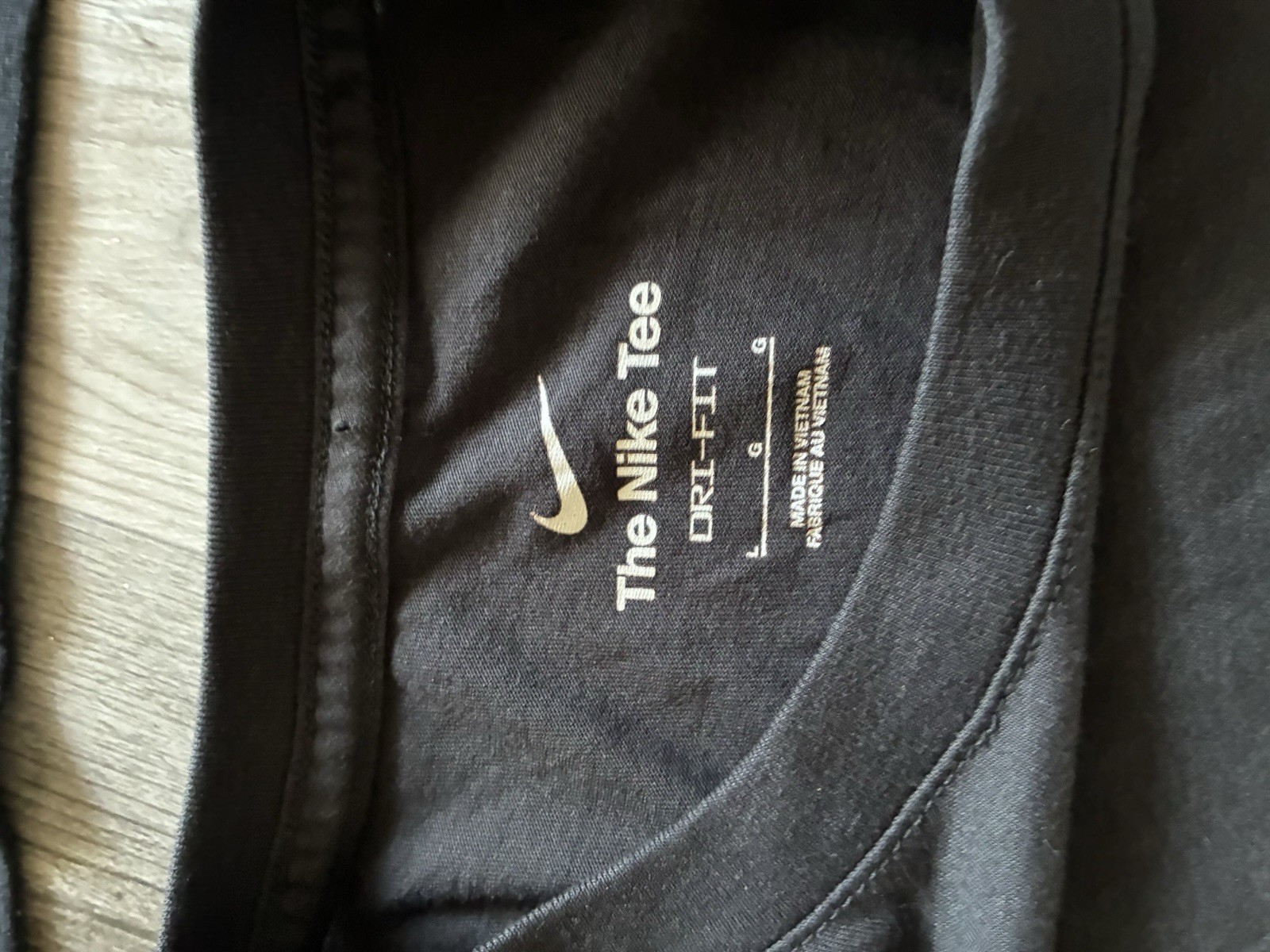 Nike Dri-FIT The Nike Tee Black Graphic Logo Crew Neck T-Shirt Men's S gallery