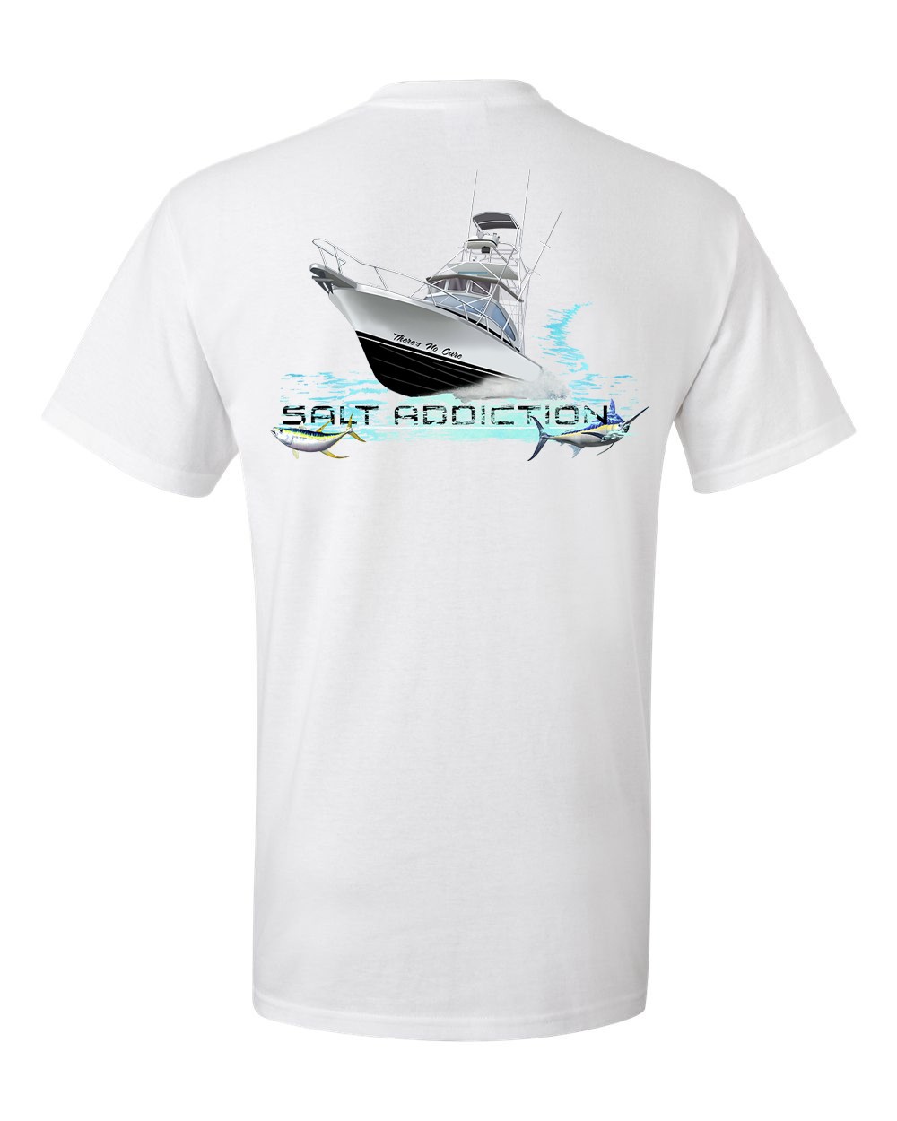 Salt Addiction Saltwater Trolling Fishing Short Sleeve T Shirt Ocean gallery