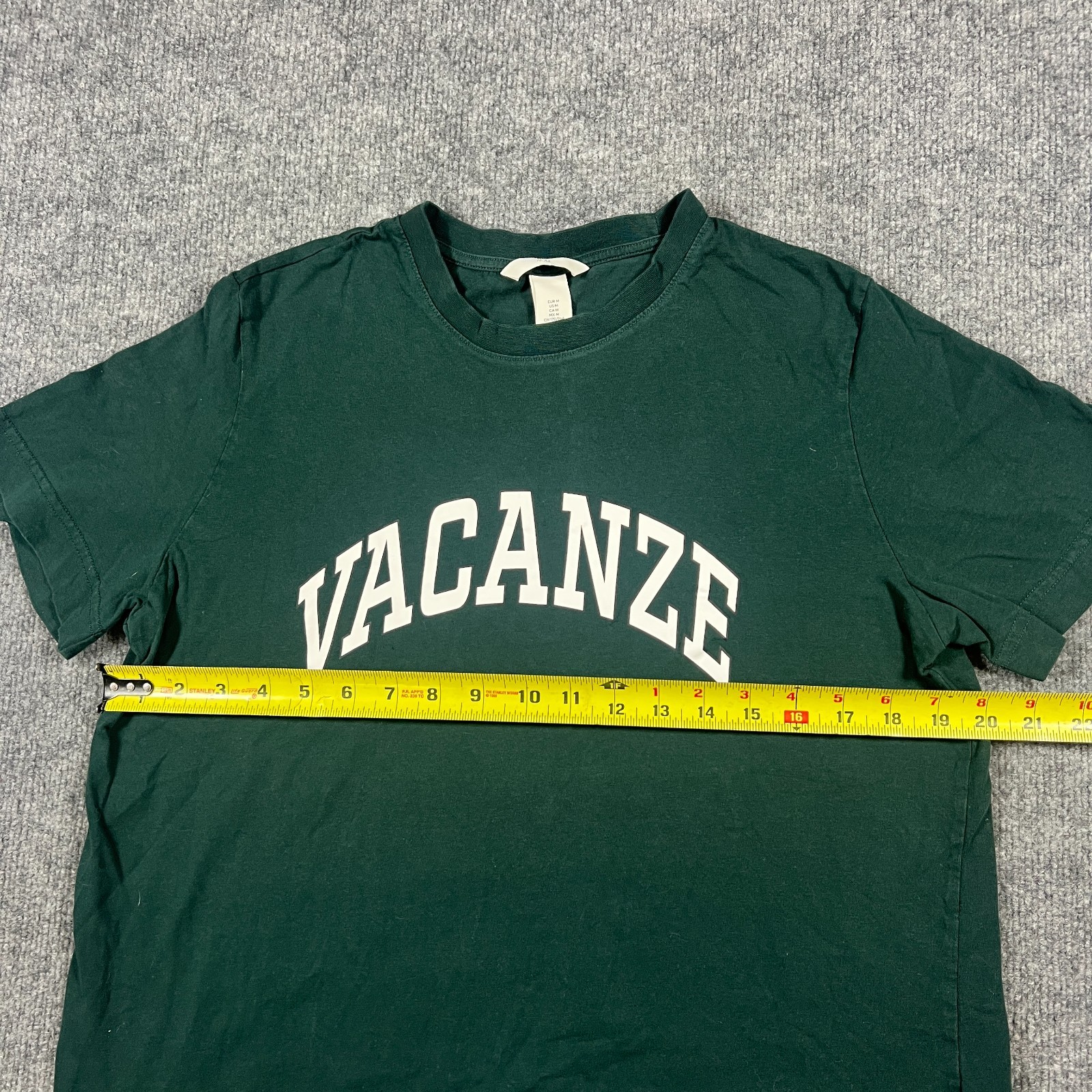 H&M Vacanze T Shirt Mens Medium Green Cotton Non Stretch Short Sleeve Casual Tee gallery