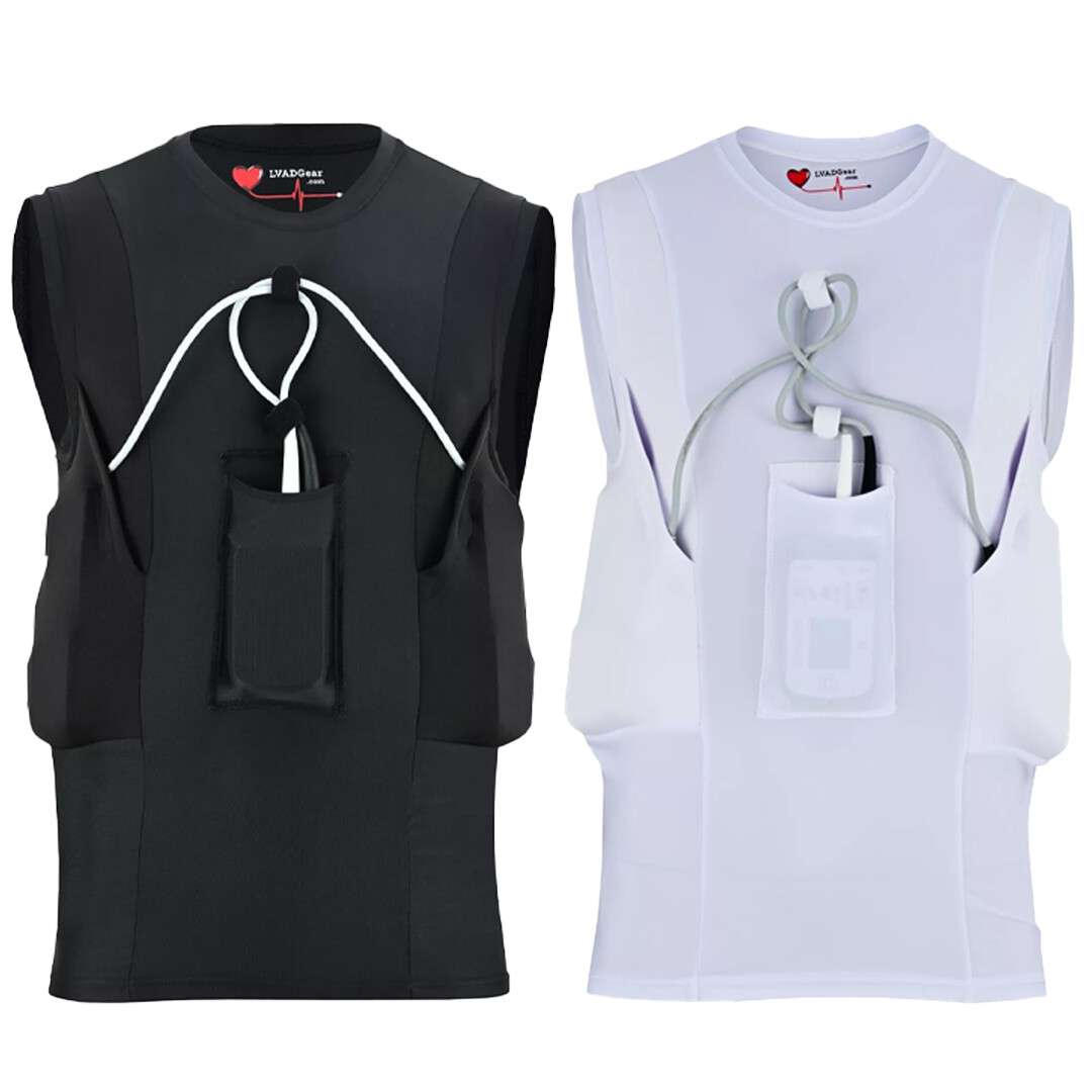 Men's LVAD Tank Top for HeartMate Devices BLACK, WHITE, Size Small - 3XL gallery