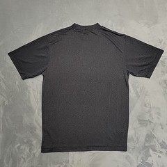 Tulliano Shirt Men Medium Black Silk Blend Mock Neck Short Sleeve Knit Luxury