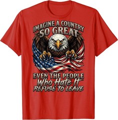 (ON Back) Retro Imagine A Country So Great Even The People T-Shirt