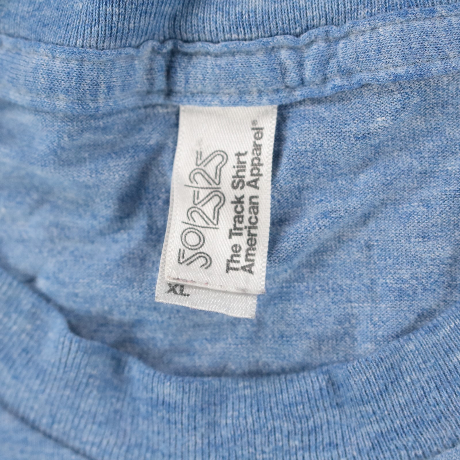 AMERICAN APPAREL 50/25/25 The Track Shirt blank t-shirt XL vtg y2k indie sleaze gallery